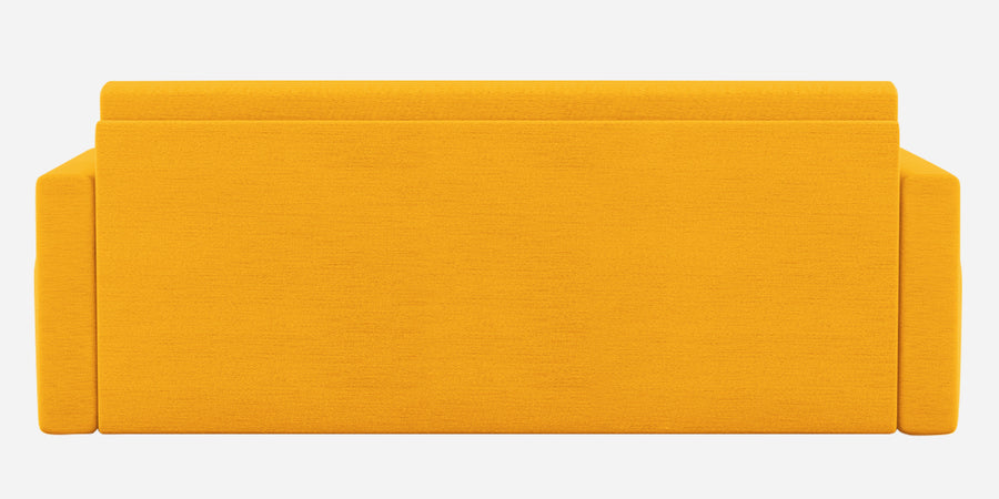 River Fabric 3 Seater Pull Out Sofa Cum Bed In Bold Yellow Colour - Febonic Living
