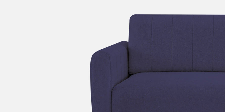 Vima Fabric 3 Seater Pull Out Sofa Cum Bed In Slate Blue Colour - Febonic Living
