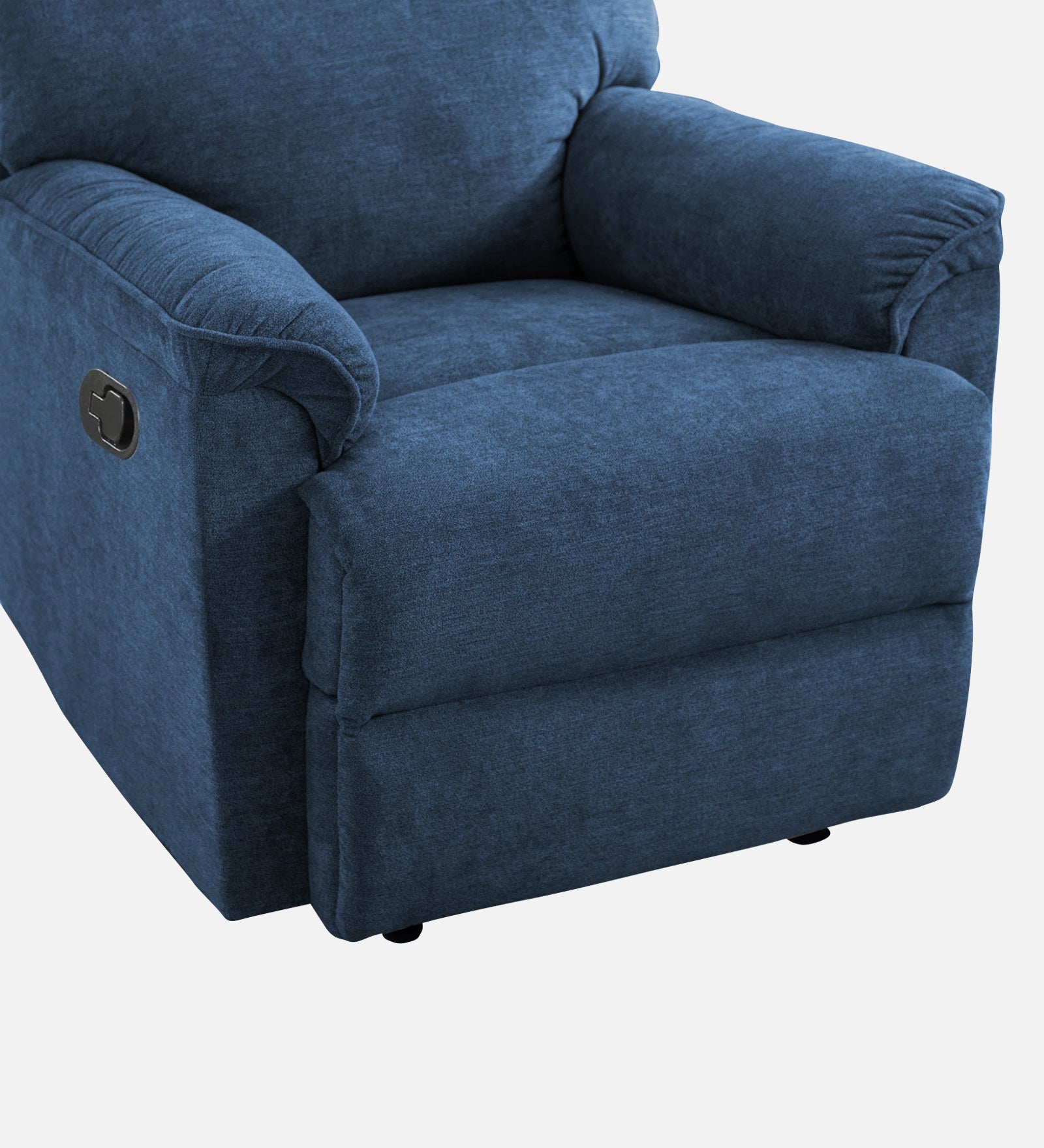 Abby Fabric Manual 1 Seater Recliner In Light Blue Colour