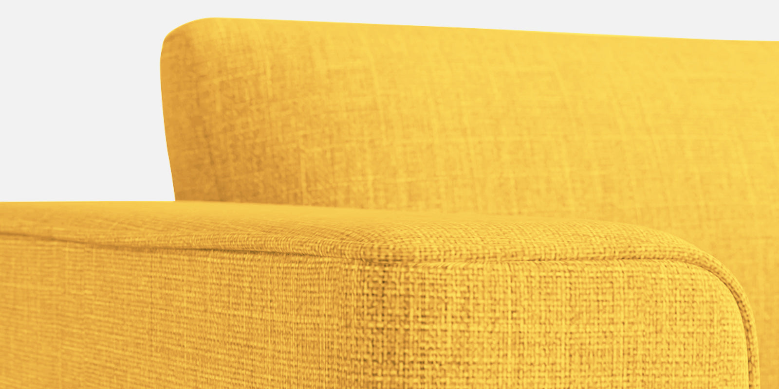 Kenia Fabric 2 Seater Convertible Sofa Cum Bed in Bold Yellow Colour