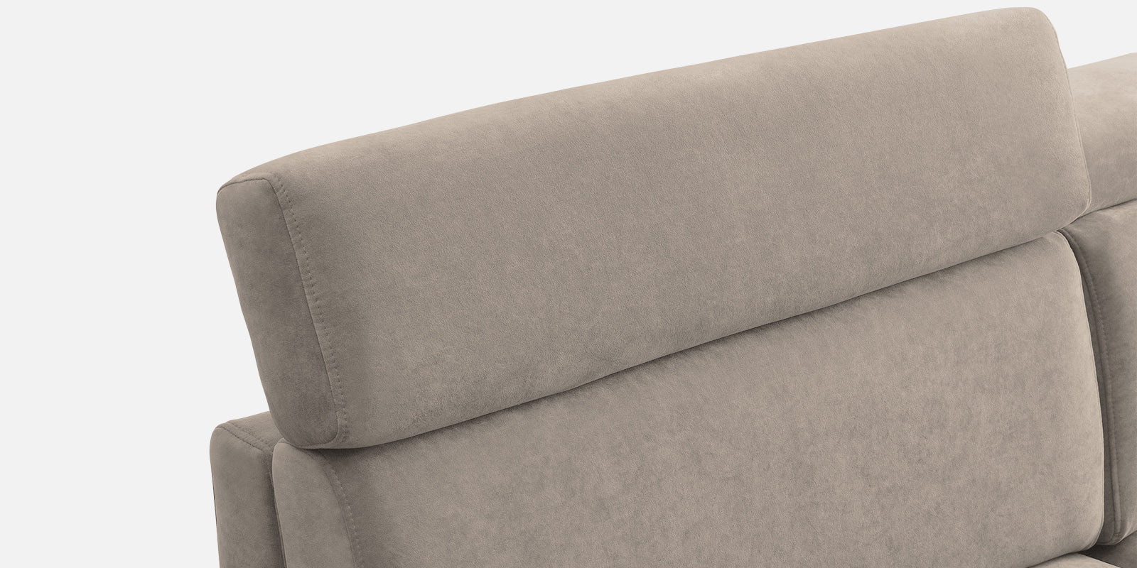 Hiro Fabric 3 Seater Sofa In Oat-Beige Colour