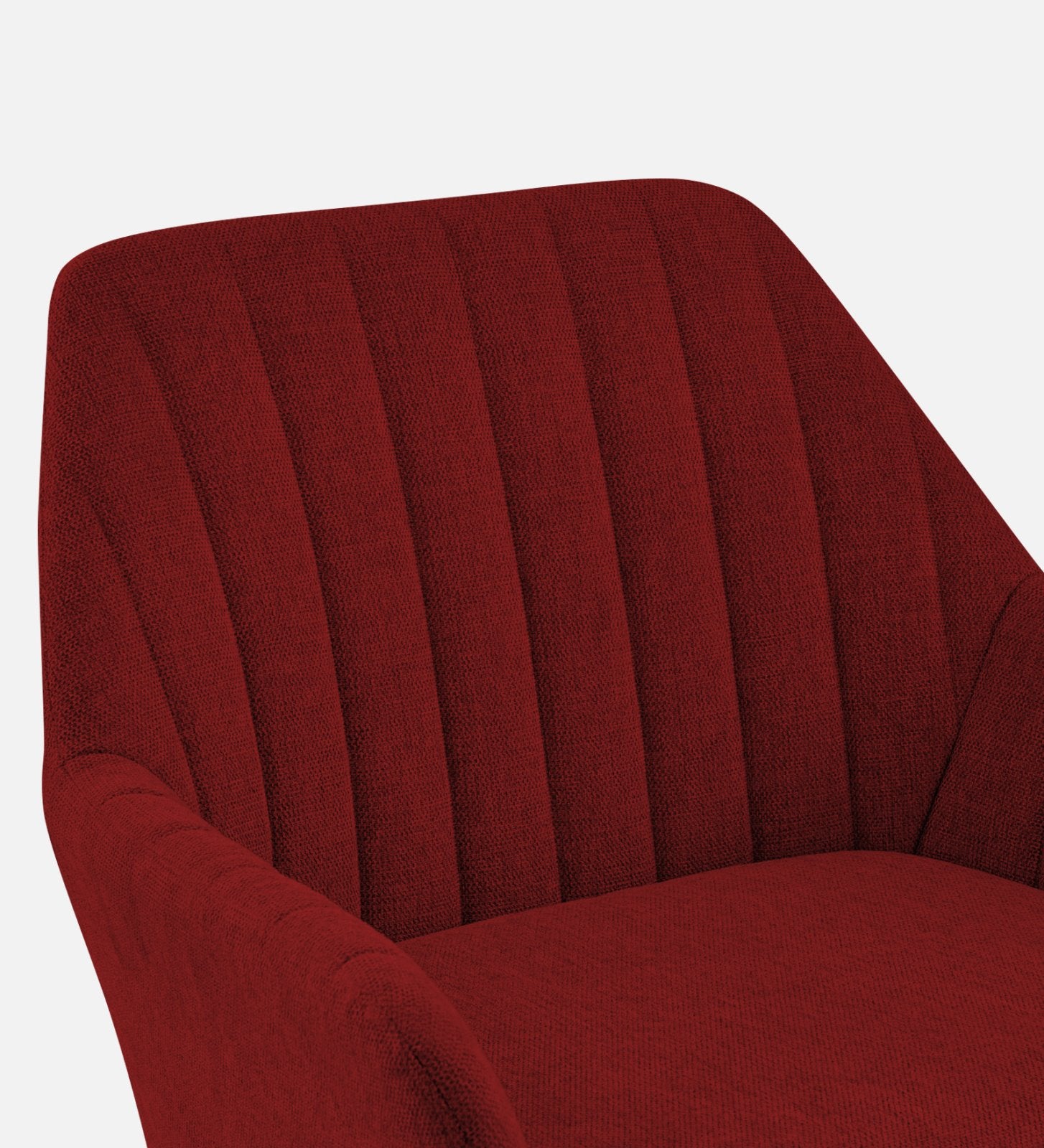 Bella Fabric Arm Chair In Blood Maroon Colour