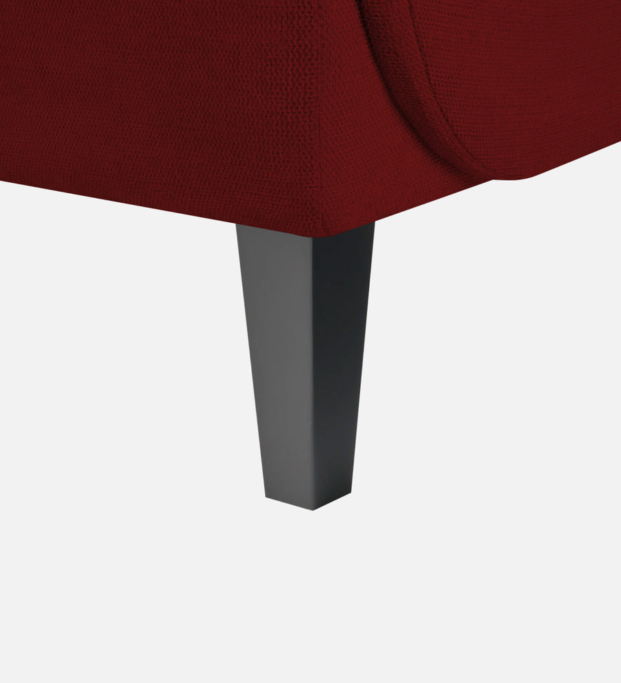 Siddy Fabric 1 Seater Sofa In Blood Maroon Colour - Febonic Living