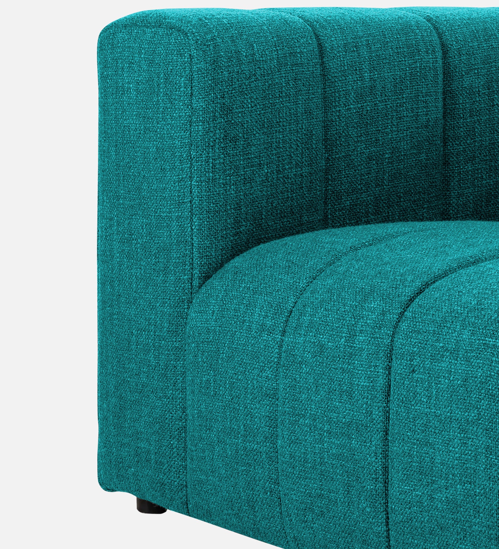 Lara Fabric 1 Seater Sofa in Sea Green Colour