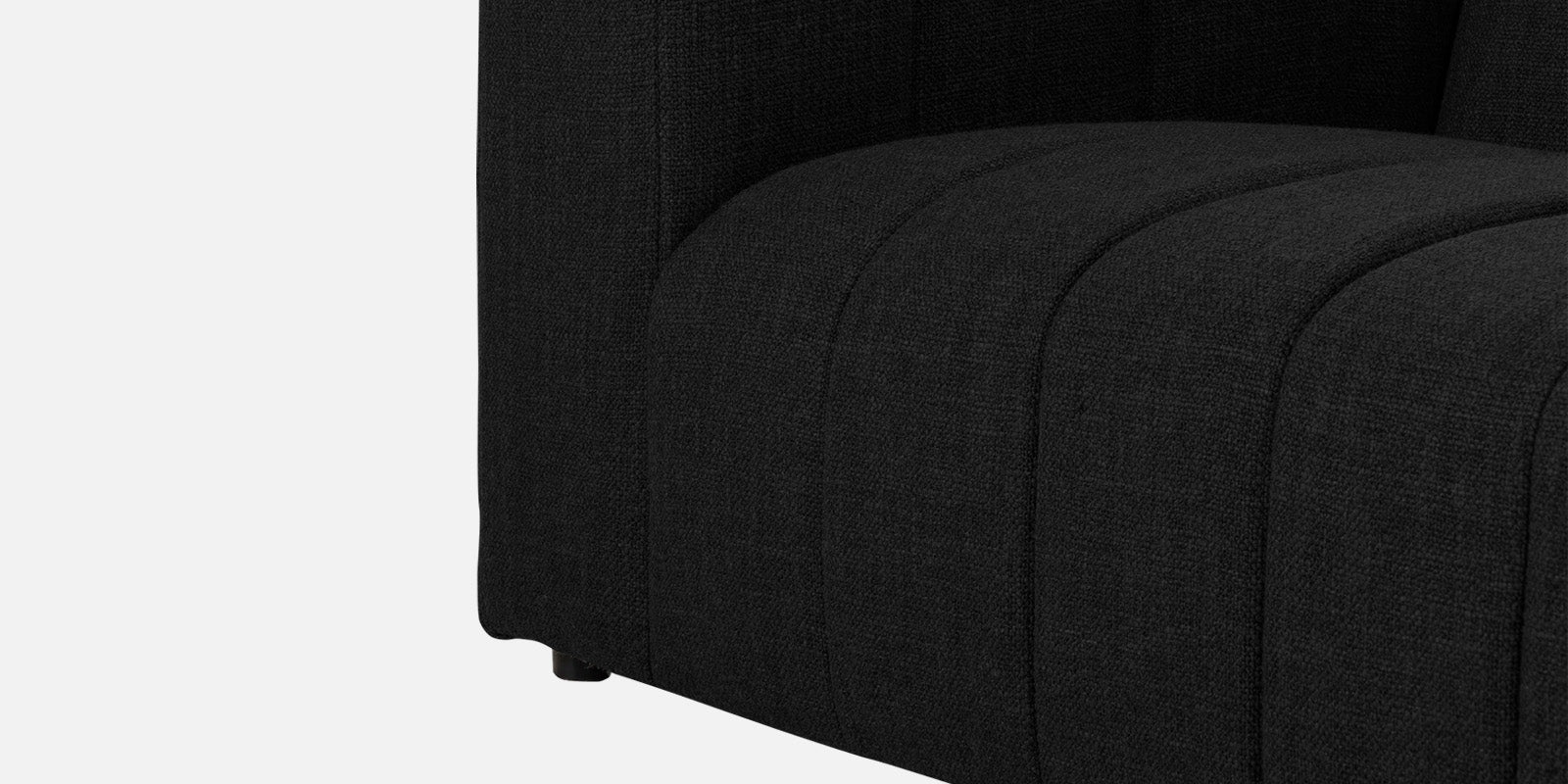 Lara Fabric 2 Seater Sofa in Zed Black Colour