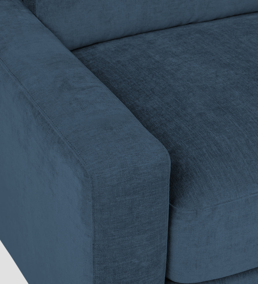 Dara Fabric 1 Seater Sofa In Light Blue Colour - Febonic Living
