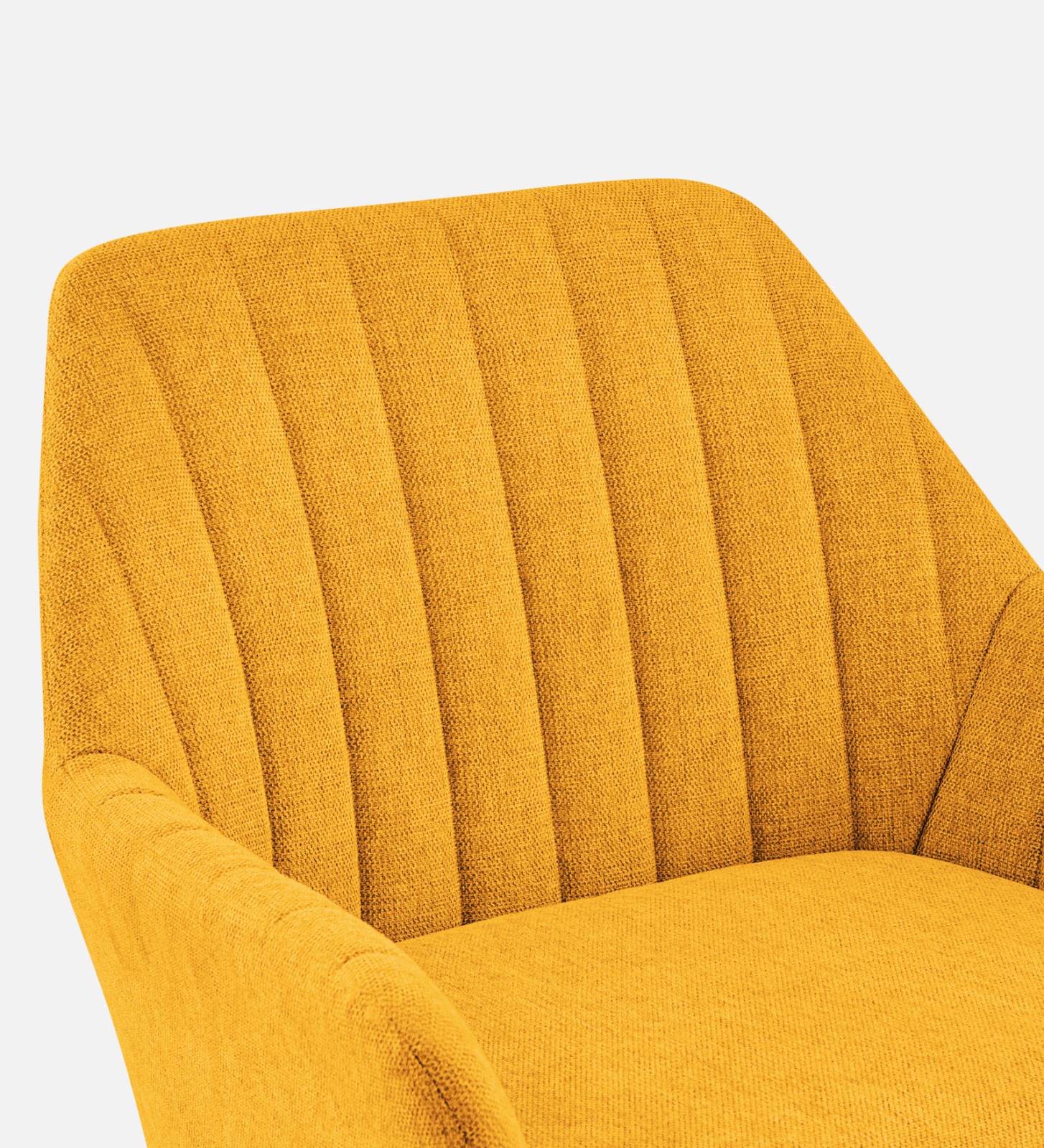 Bella Fabric Arm Chair In Bold Yellow Colour