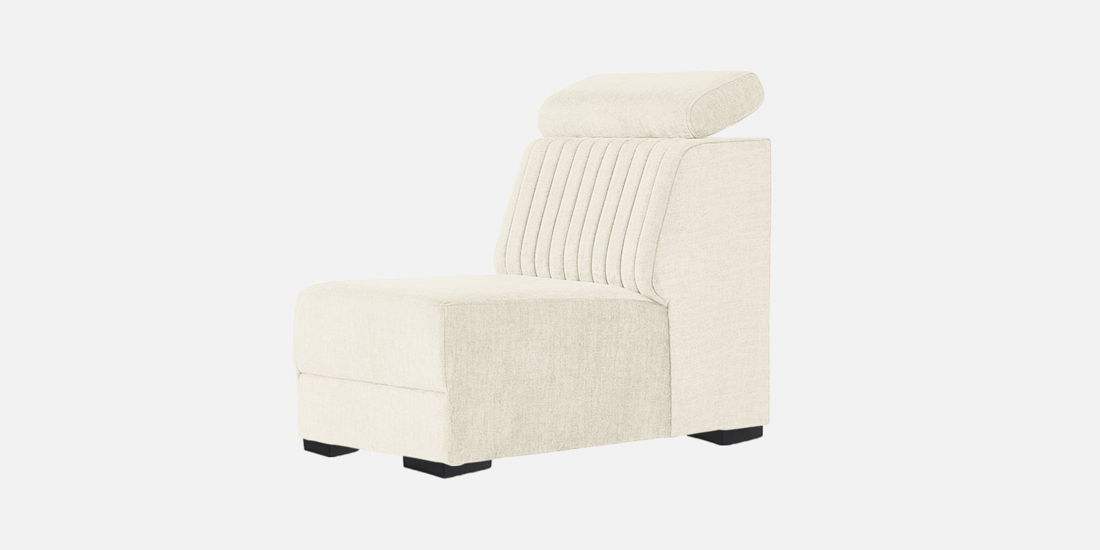 Draco Fabric 6 Seater Corner Sofa In Ivory Cream Colour - Febonic Living