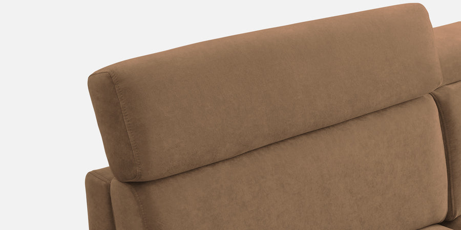 Hiro Fabric 3 Seater Sofa In Dusty Peach Colour - Febonic Living