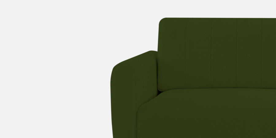 Vima Fabric 3 Seater Pull Out Sofa Cum Bed In Olive Green Colour - Febonic Living
