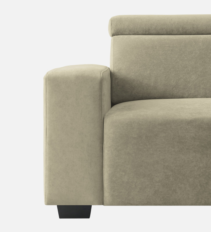 Hiro Fabric 1 Seater Sofa In Carnival Beige Colour - Febonic Living