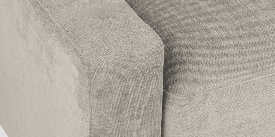 Dara Fabric 2 Seater Sofa In Ash Grey Colour - Febonic Living