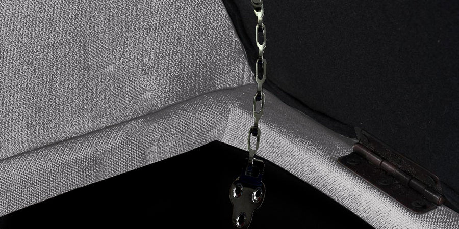 Nowia Fabric 2 Seater Recamier In Lit Grey Colour With Storage - Febonic Living