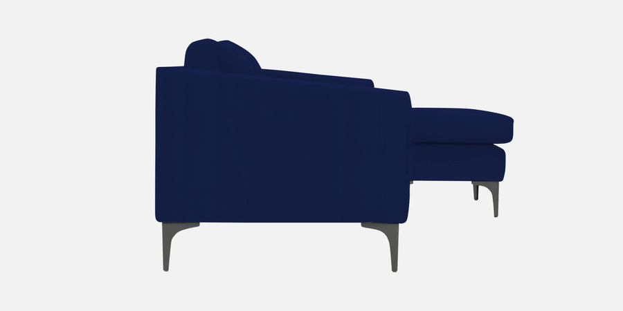 Haru Fabric Lhs Sectional Sofa 3 Lounger In Imperial Blue Colour - Febonic Living