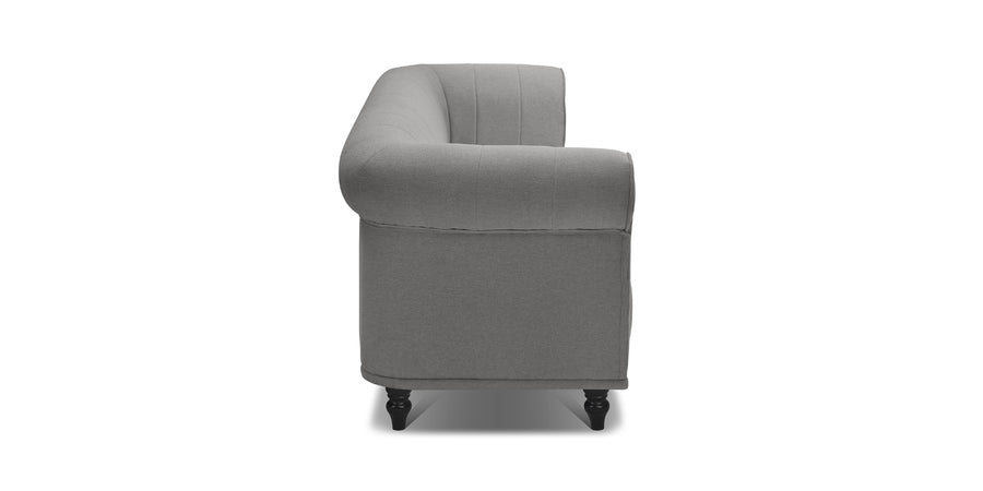 Rhino Fabric 3 Seater Sofa In Sudo Grey Colour - Febonic Living