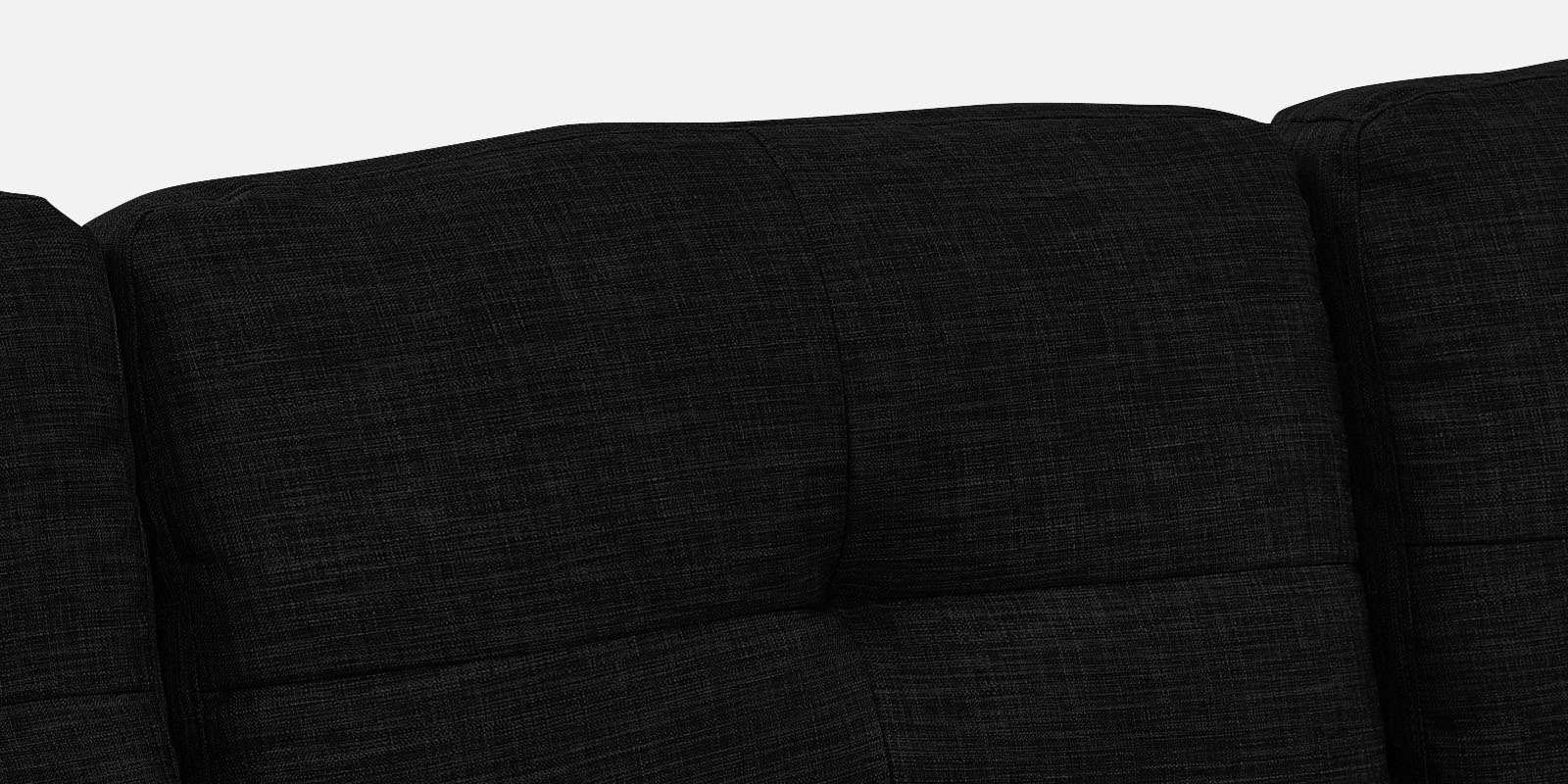 Jody Fabric 3 Seater Pull Out Sofa Cum Bed In Zed Black Colour