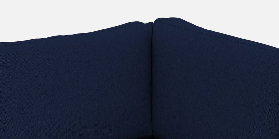 Freedom Velvet 6 Seater Rhs Corner Sofa In Indigo Blue Colour With Ottoman - Febonic Living