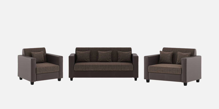 Baley Fabric 3 2 1 Sofa Seater Sofa In Lama Brown Colour - Febonic Living