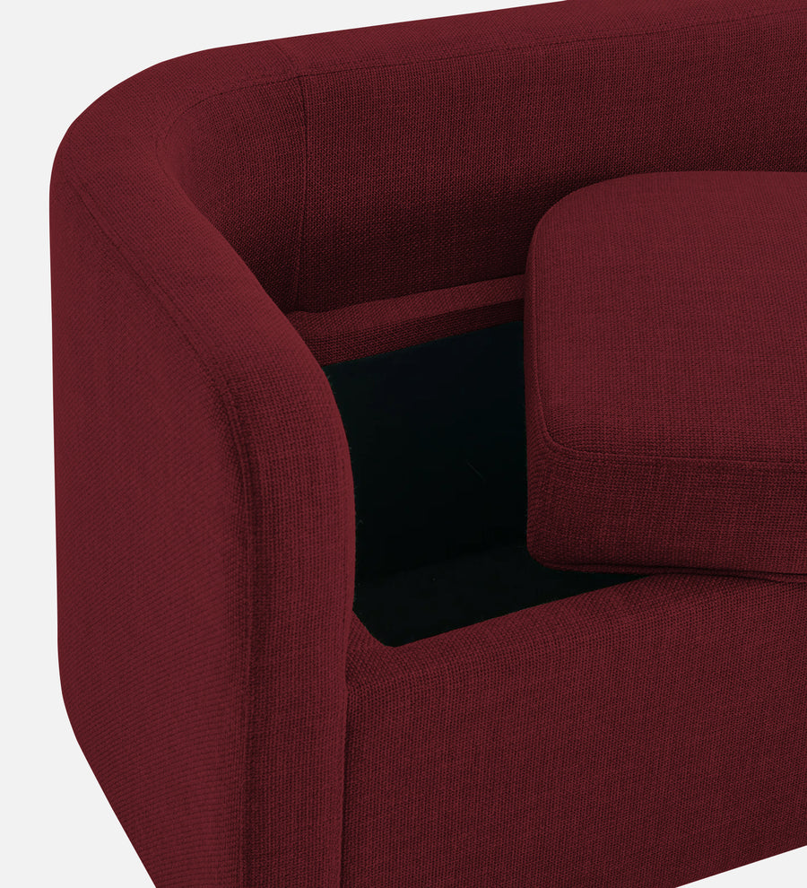 Cooper Fabric Storage Bench In Blood Maroon Colour - Febonic Living