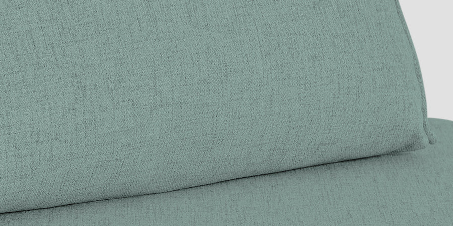 Hiver Fabric Day Bed Sofa In Suka Beige Colour With Back Rest - Febonic Living
