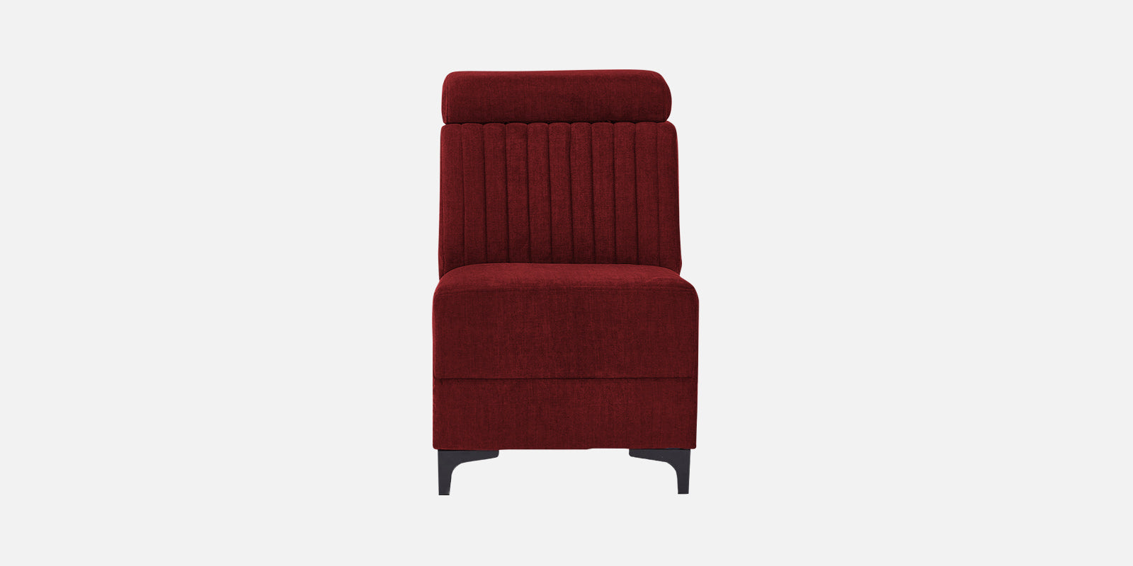 Draco Fabric Corner Sofa in Corel Red Colour