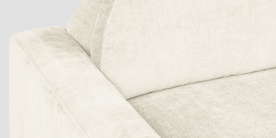 Dara Fabric 2 Seater Sofa In Ivory Cream Colour - Febonic Living