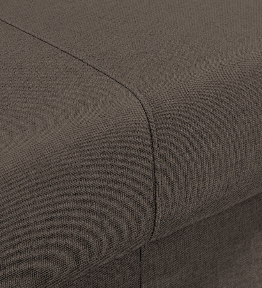 Devo Fabric 1 Seater Sofa In Caspa Brown Colour - Febonic Living