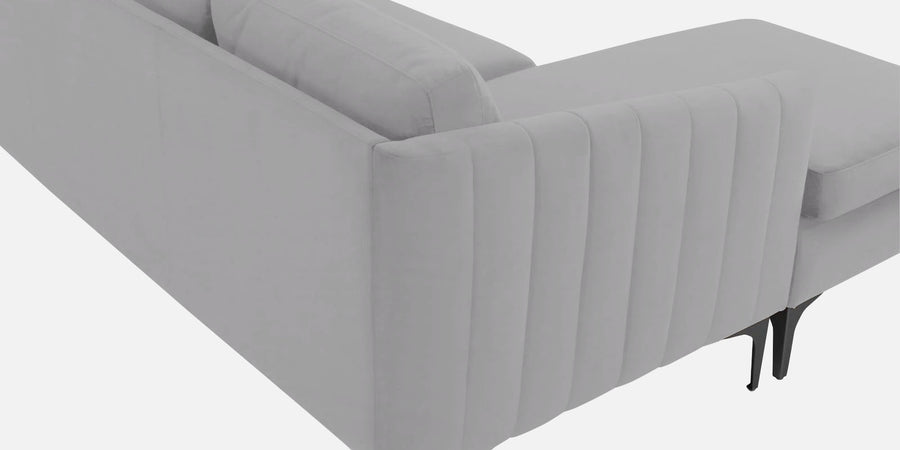 Haru Fabric Rhs Sectional Sofa 2 Lounger In Concrete Grey Colour - Febonic Living