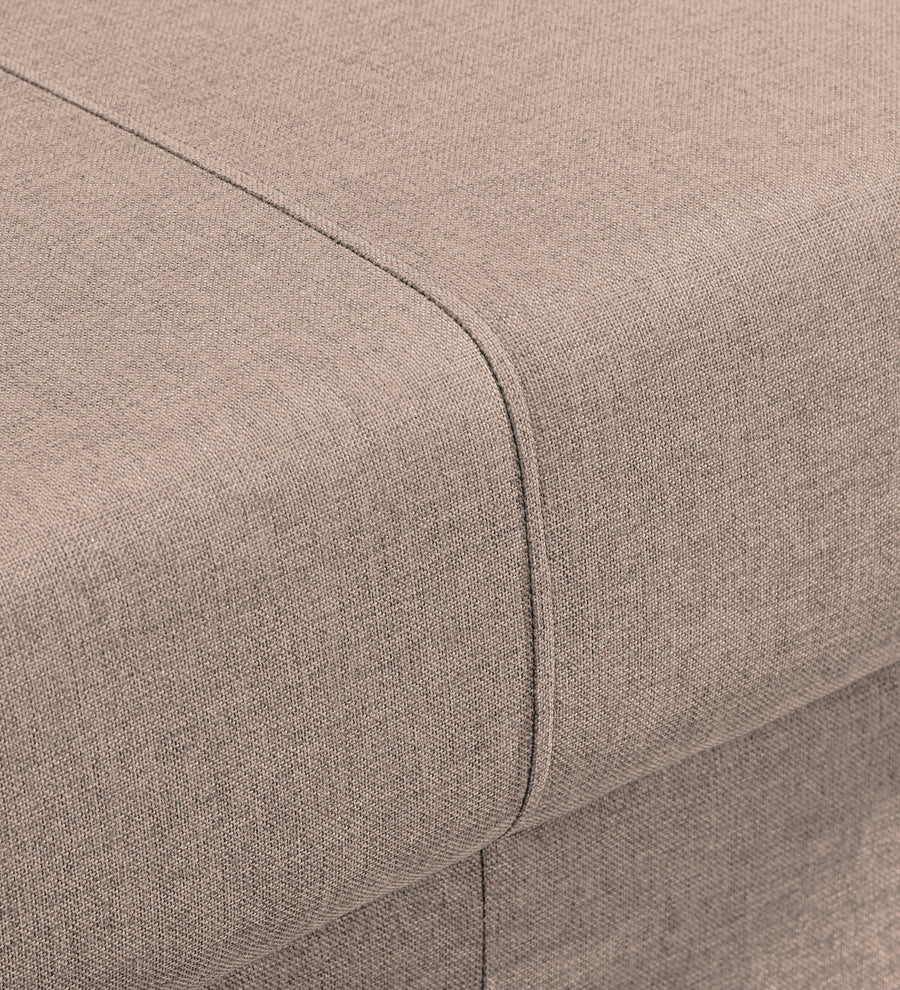 Devo Fabric 1 Seater Sofa In Kadhi Beige Colour - Febonic Living