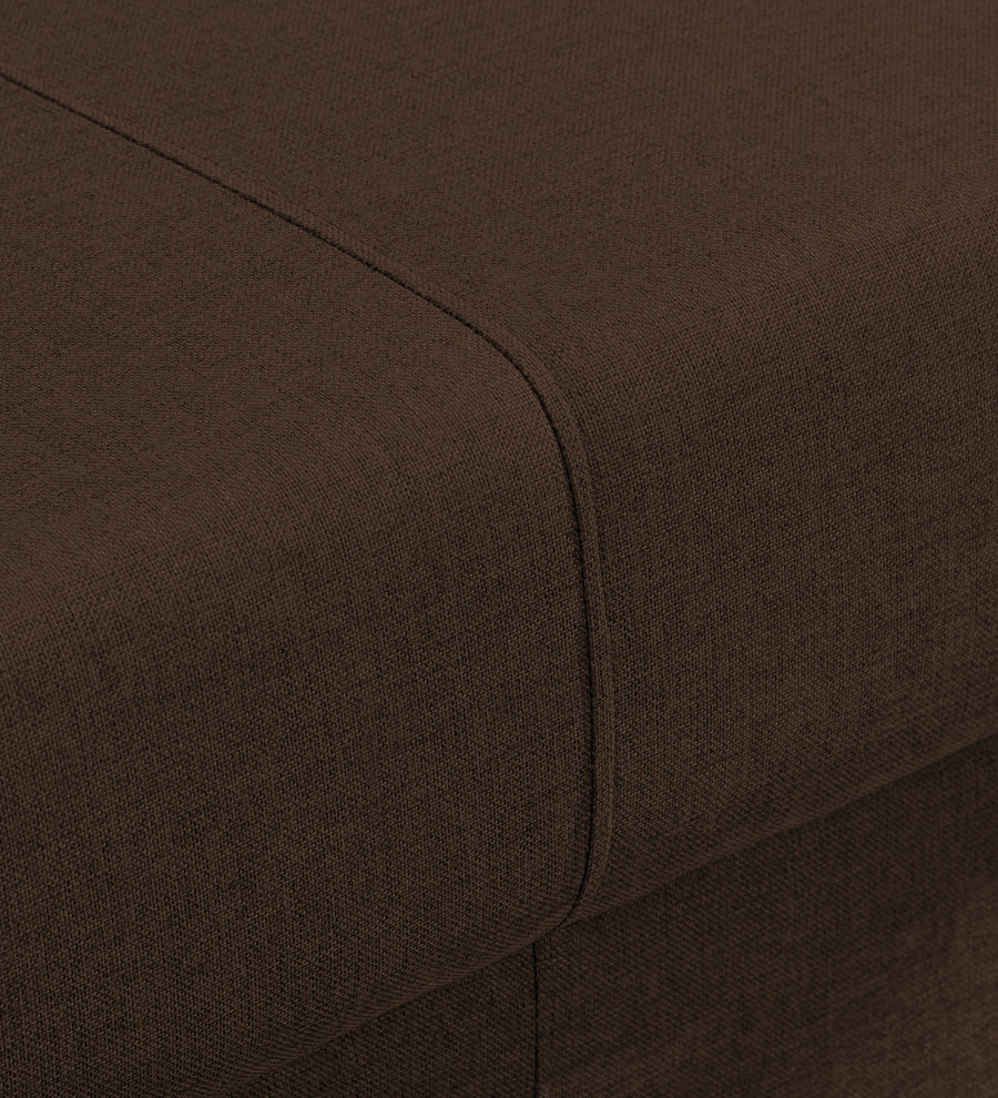 Devo Fabric 1 Seater Sofa In Cidar Brown Colour - Febonic Living