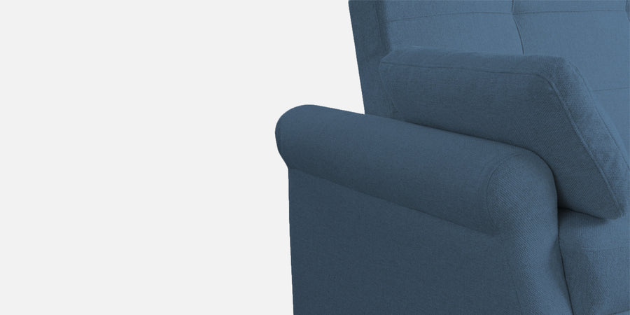 Fornia Fabric 3 Seater Pull Out Sofa Cum Bed In Light Blue Colour - Febonic Living