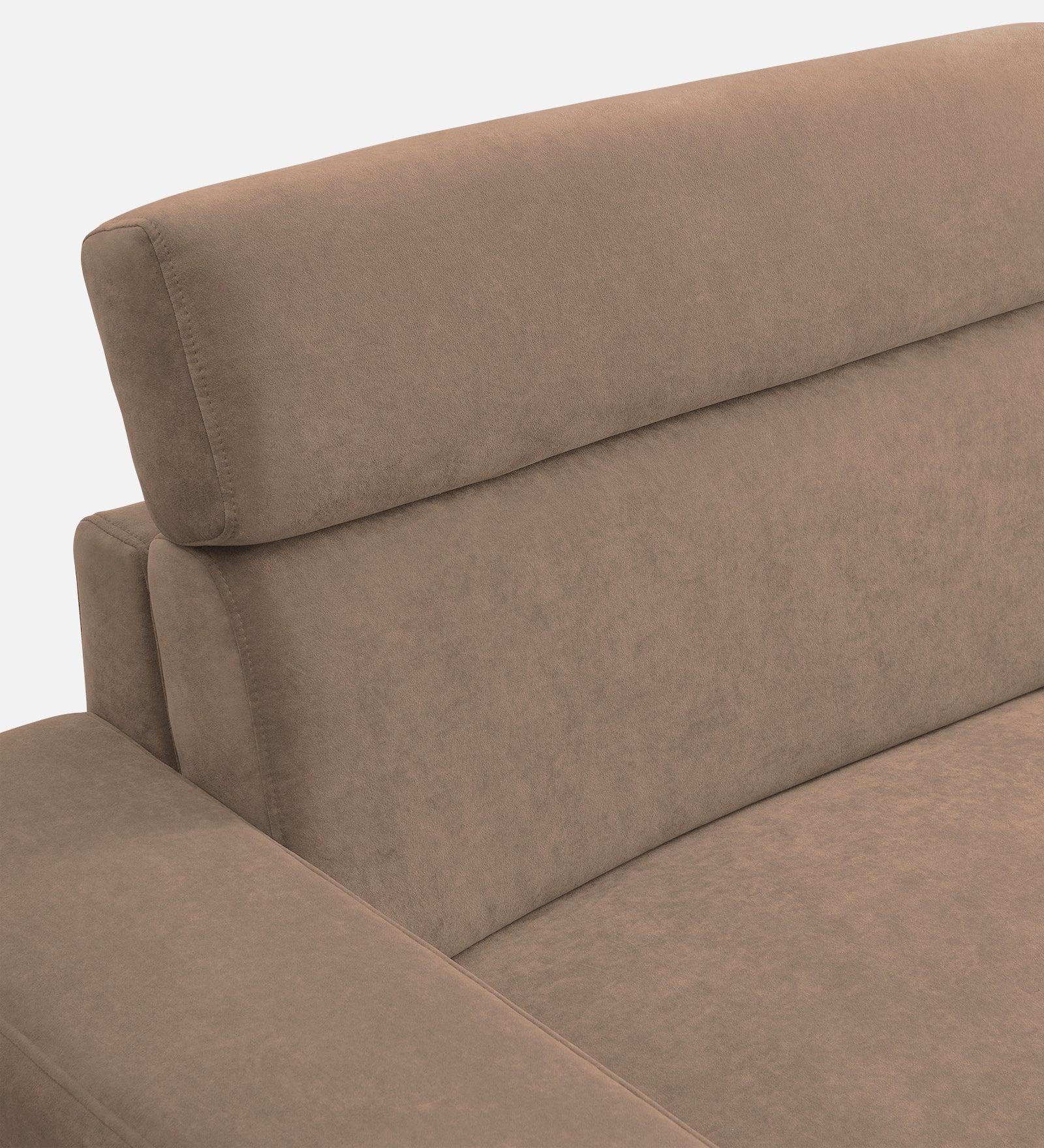 Hiro Fabric 1 Seater Sofa In  Wheat Beige Colour - Febonic Living