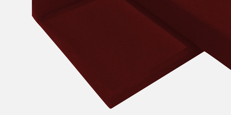 Ira Fabric Lhs 6 Seater Convertible Sofa Cum Bed In Blood Maroon Colour - Febonic Living