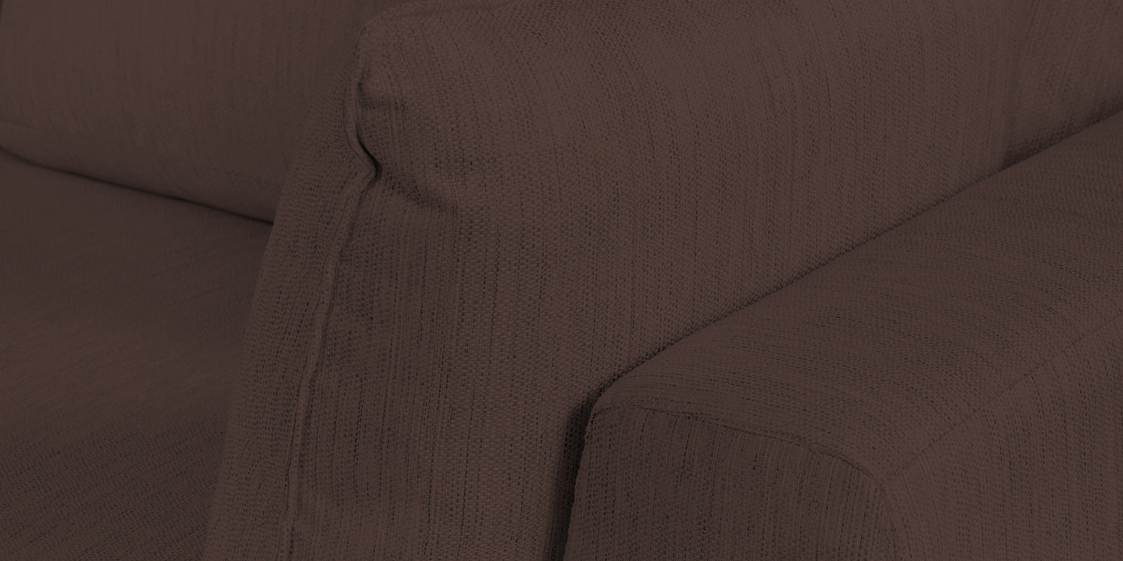 Ziggy Fabric LHS Sectional Sofa (3+Lounger) in Caramel Brown Colour