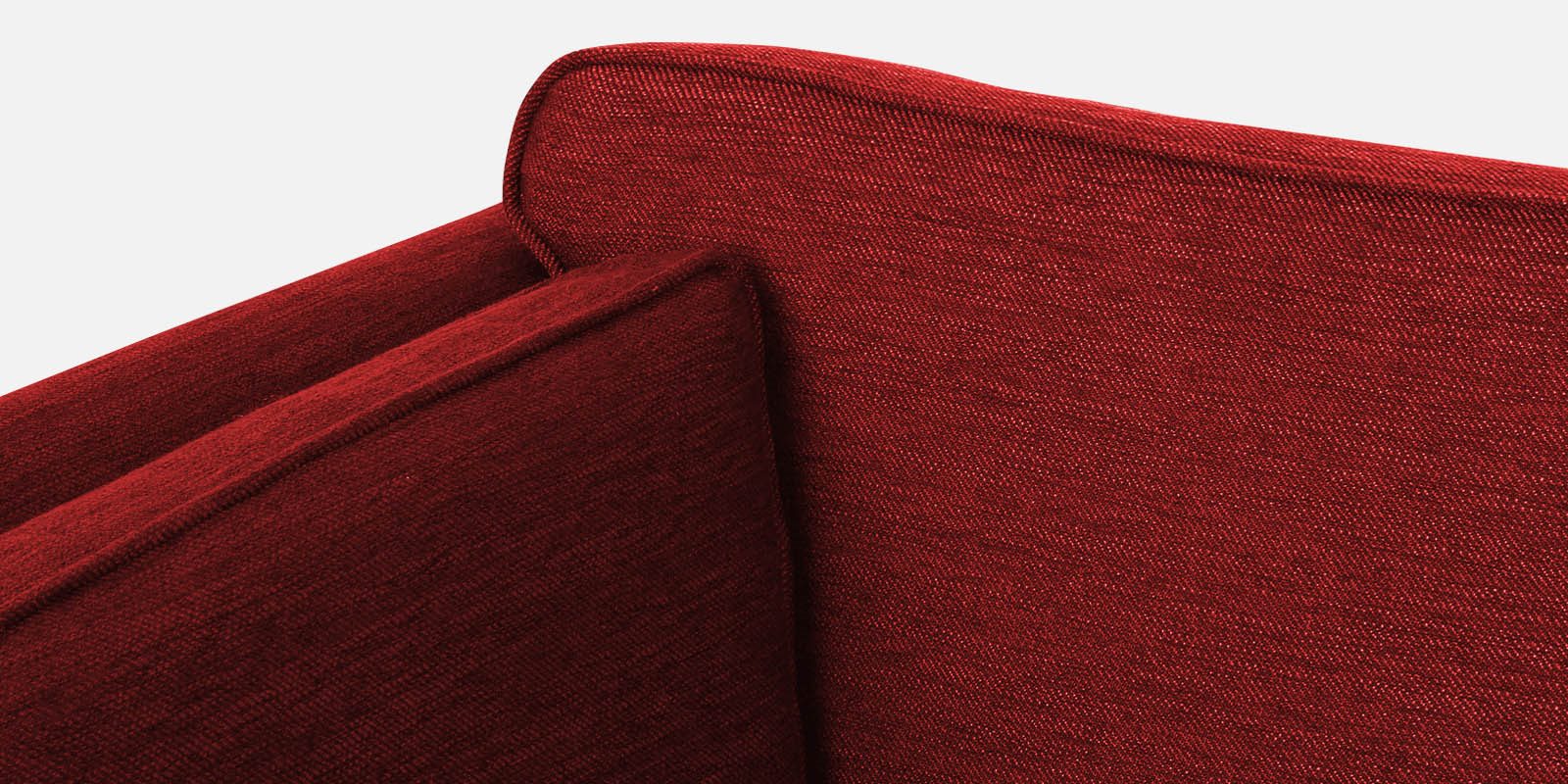 Nigar Fabric 3 Seater Sofa in Blood Maroon Colour