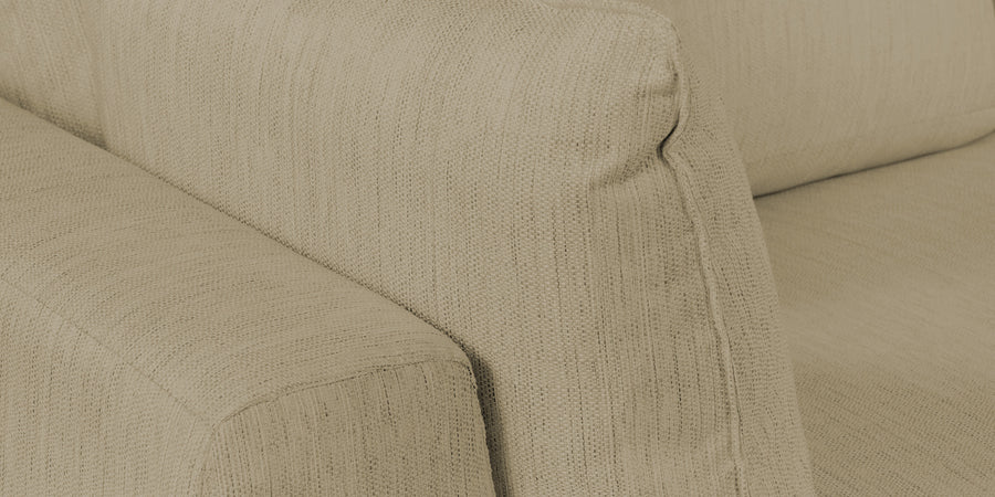 Ziggy Fabric Rhs Sectional Sofa 3 Lounger In Honey Beige Colour - Febonic Living