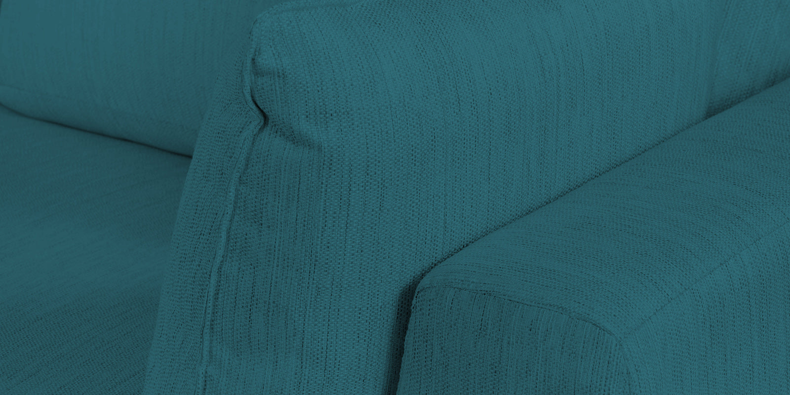 Ziggy Fabric LHS Sectional Sofa (3+Lounger) in Water Blue Colour