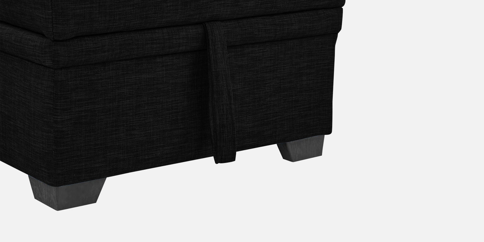 Jody Fabric 3 Seater Pull Out Sofa Cum Bed In Zed Black Colour