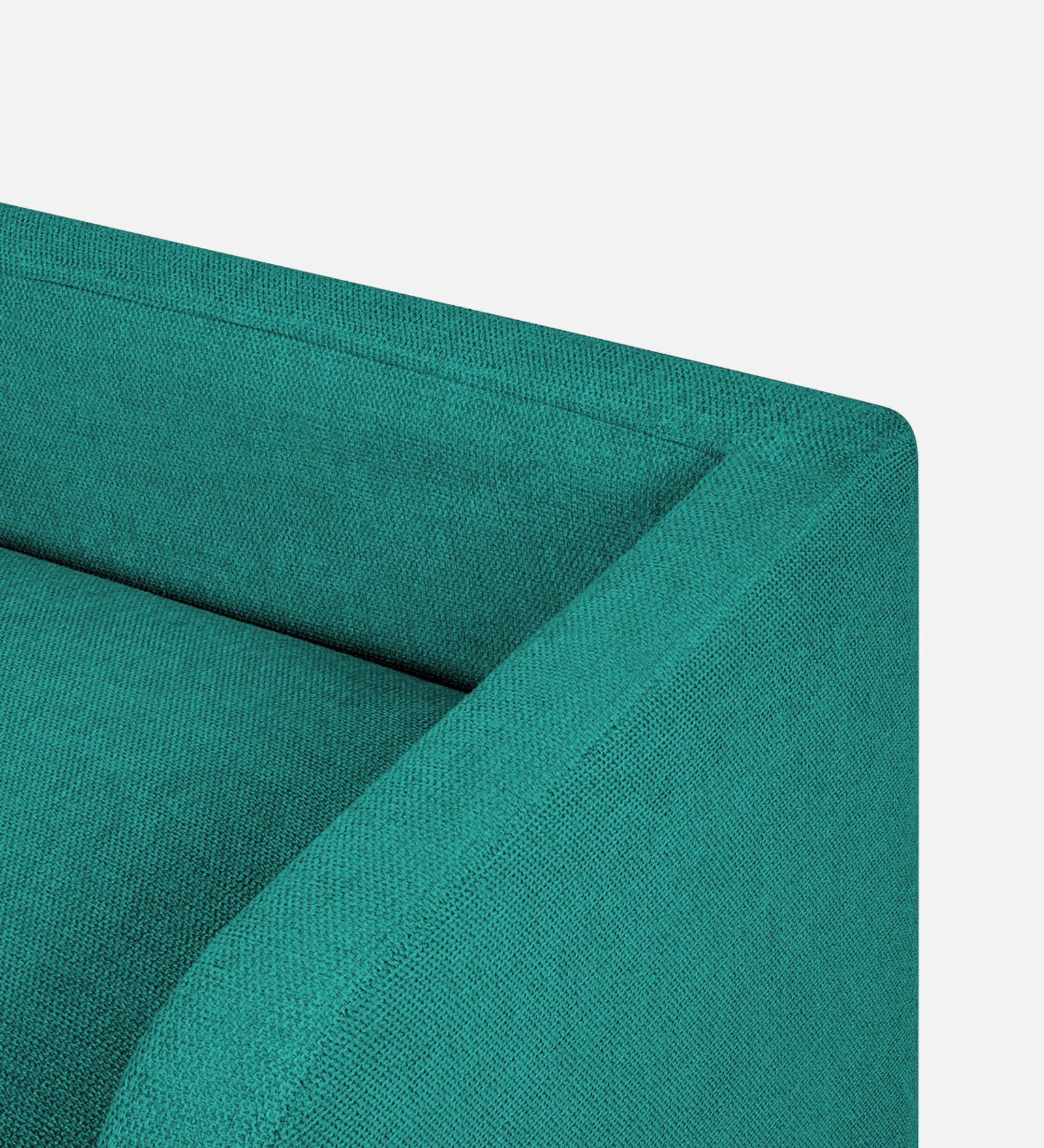 Maya Fabric Bench In Sea Green Colour