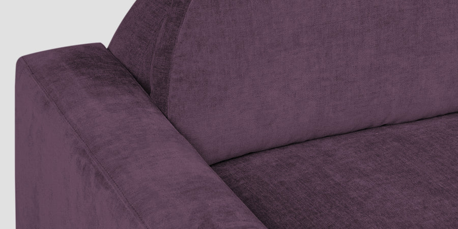 Dara Fabric 3 Seater Sofa In Greek Purple Colour - Febonic Living