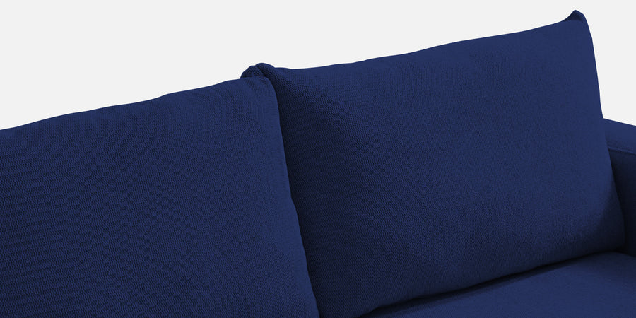 Roman Fabric 3 Seater Foldable Sofa Cum Bed In Royal Blue Colour With Usb Port - Febonic Living