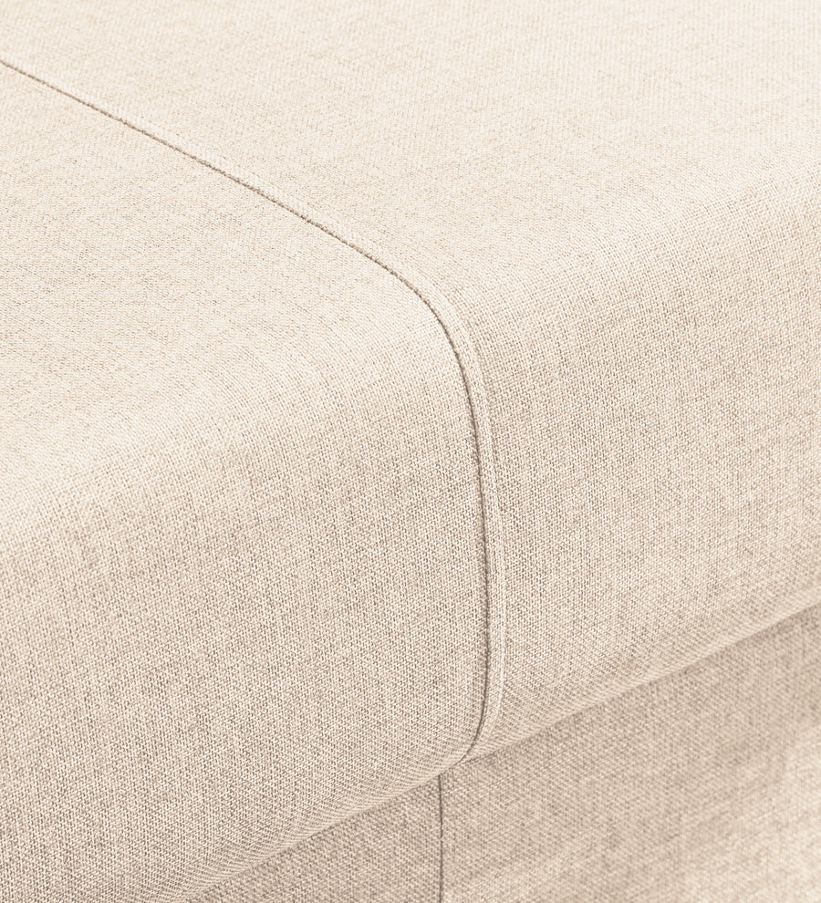 Devo Fabric 1 Seater Sofa In Woom Beige Colour - Febonic Living