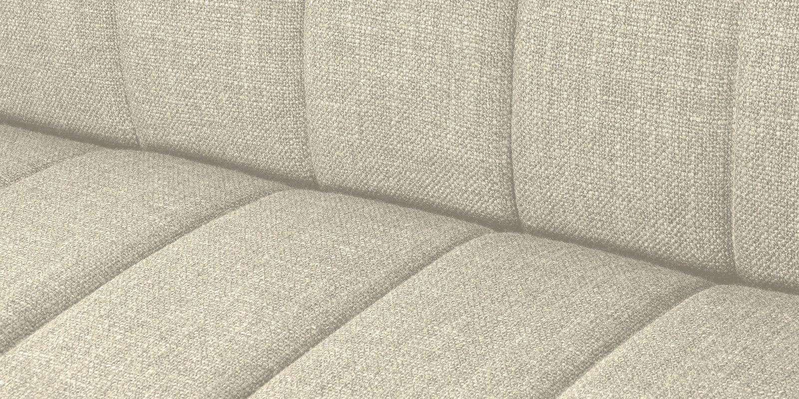 Lara Fabric 3 Seater Sofa in Ivory cream Colour