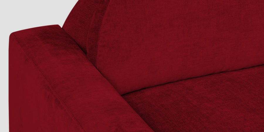 Dara Fabric 2 Seater Sofa In Ruby Red Colour - Febonic Living