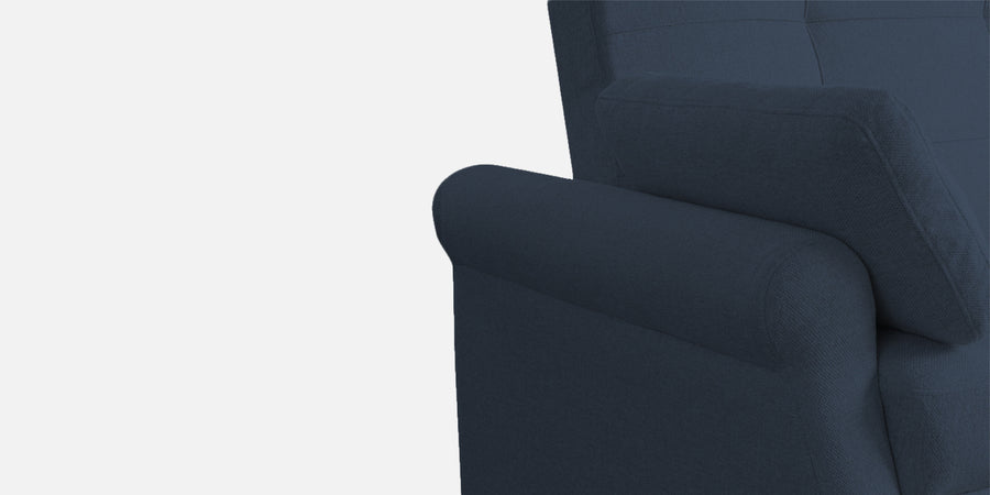 Fornia Fabric 2 Seater Pull Out Sofa Cum Bed In Denim Blue Colour - Febonic Living
