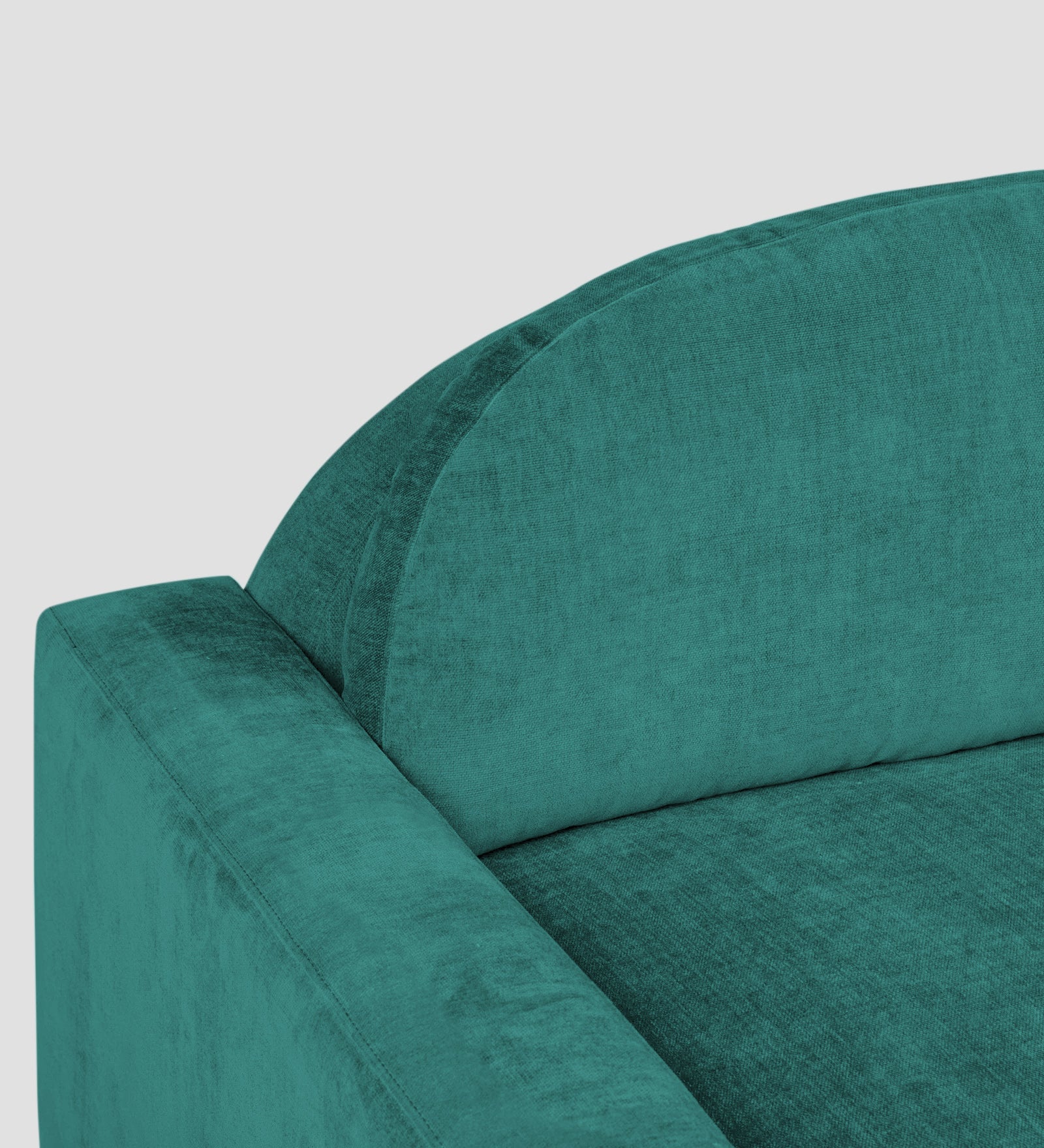 Adara Fabric 1 Seater Sofa In Sea Green Colour