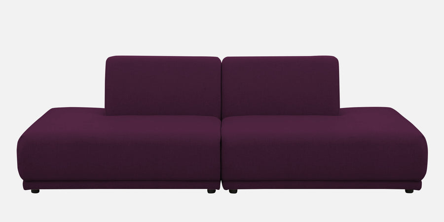 Adam Fabric Lhs Sectional Sofa 3 Ottoman Lounger In Greek Purple Colour - Febonic Living