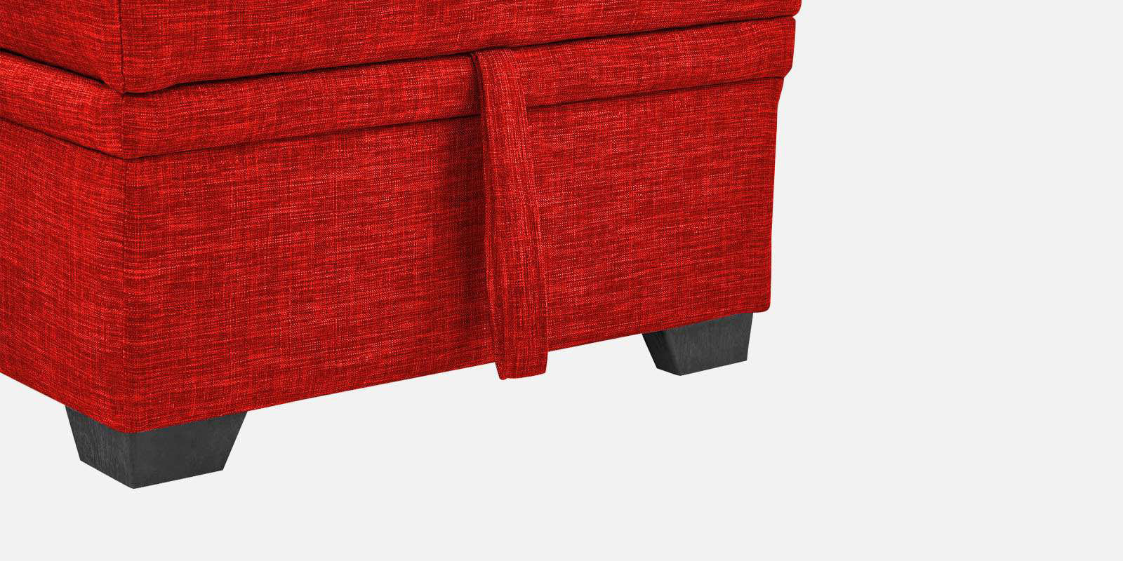 Jody Fabric 3 Seater Pull Out Sofa Cum Bed In Ruby Red Colour