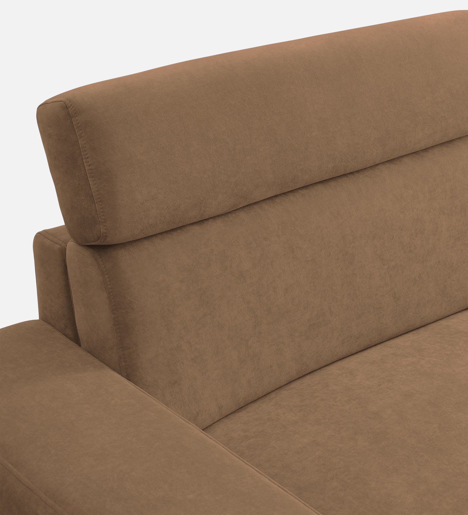 Hiro Fabric 1 Seater Sofa In  Dusty peach Colour - Febonic Living