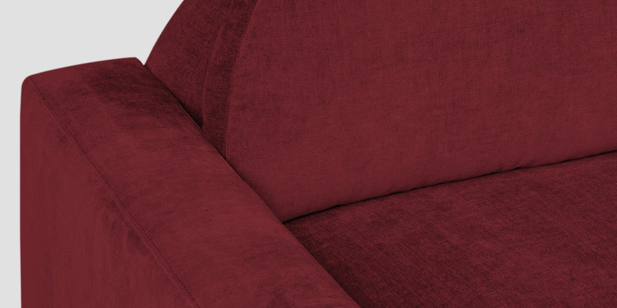 Dara Fabric 3 Seater Sofa In Blood Maroon Colour - Febonic Living